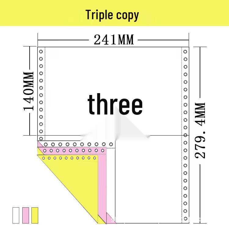 241-Pin Dot Matrix Printer Paper: Triplicate, Two-Part, Four-Part & Five-Part Invoices/Delivery Notes