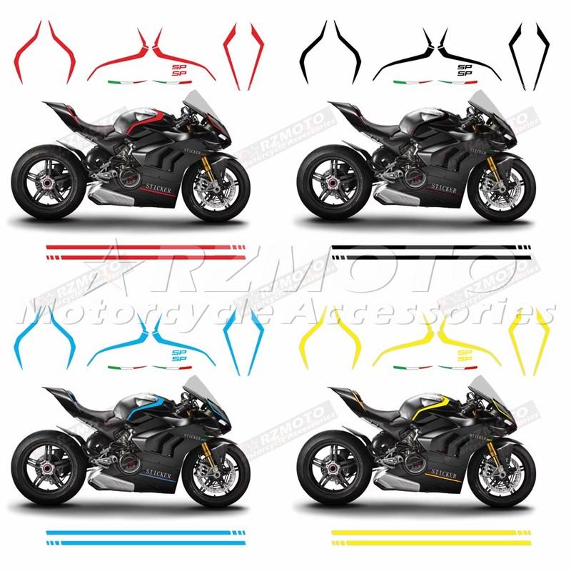 Для Panigale V4 V4R V4S V4SP V4 SP - Наклейка на обтекатель мотоцикла, Светоотражающая водонепроницаемая наклейка, Полный комплект