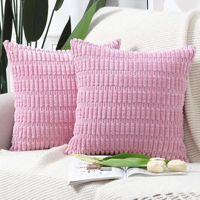 Мягкие Наволочки для Декоративных Подушек Вязание Мех Однотонный Чехол для Подушки Дивана Подушка для Талии Наволочка Защитный Чехол для Подушки Офисный Диван