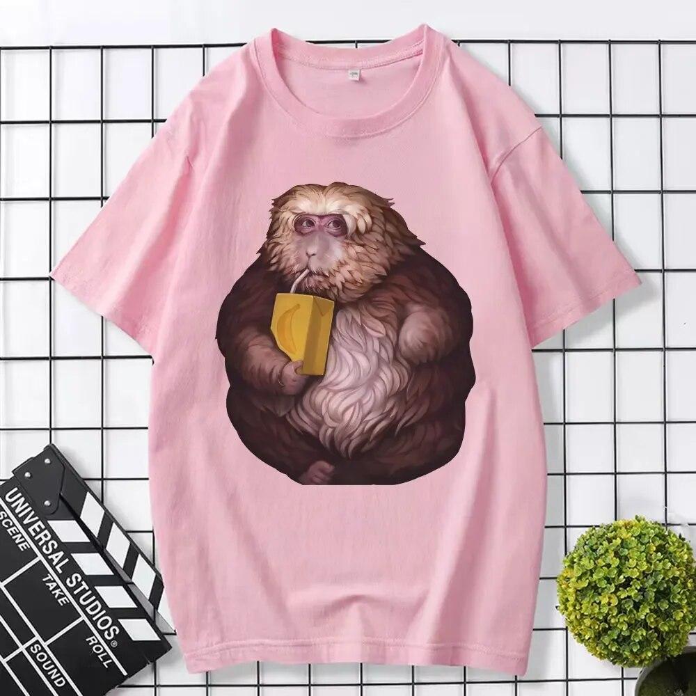 Забавная футболка с графическим принтом Zoon XingXing Monkey, летние хлопковые футболки с короткими рукавами, одежда унисекс с круглым вырезом, крутая футболка большого размера