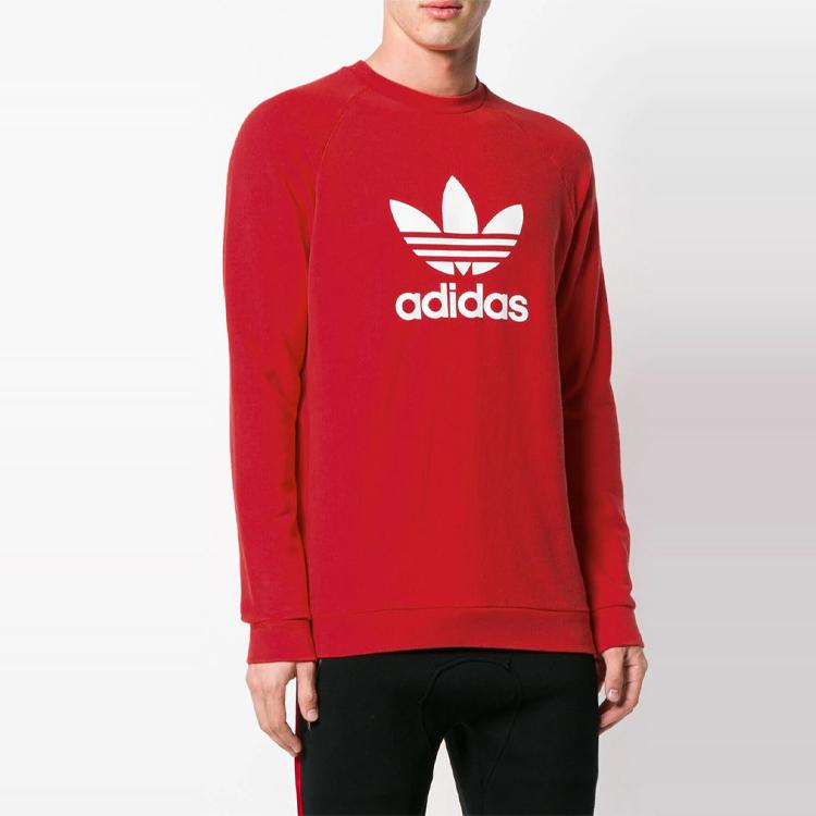 Adidas Мужская толстовка с капюшоном Originals Trefoil Sports, оранжевая, DH5826