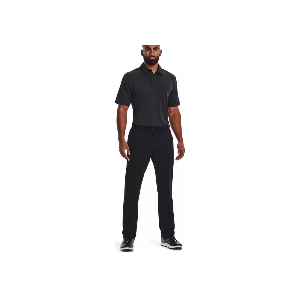 Under Armour Однотонная рубашка-поло для гольфа с коротким рукавом, мужская, черная 1378673-001