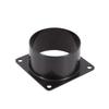 75/100/120/150mm Square Bottom Flange ABS Air Inlet And Outlet Flange  Ducting Wall Plate