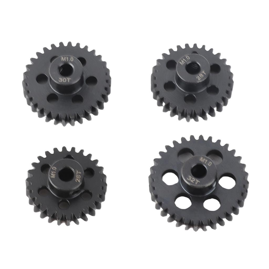RC Motor Gear 26T 28T 30T 32T 25DP M1 5mm Metal RC Motor Pinion Set for 1 8 RC Cars