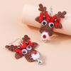 Новые серьги с Рождеством, модные серьги-капли с рождественской елкой и оленем Санта, аксессуары, новогодние подарки