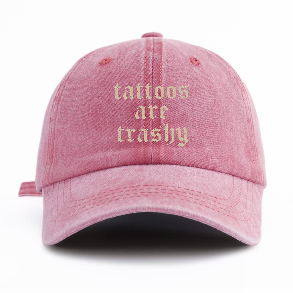 Кепка-бейсболка с принтом Pc Tattoos, стираная, для взрослых, минималистичный ретро-стиль, повседневная, мягкая, регулируемая, кепка отца, идеальна в качестве подарка
