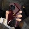 Protective Case Compatible with iPhone 11/12/13/14/15/SE/Max, Anti-Fall, Full Coverage Oval Wood Grain Design.