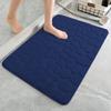 Bathroom Carpet Door Mat Cobblestone Embossed Simple Style Absorbent Foot  Non-slip Mat For Bathroom Bedroom Living Room Mat