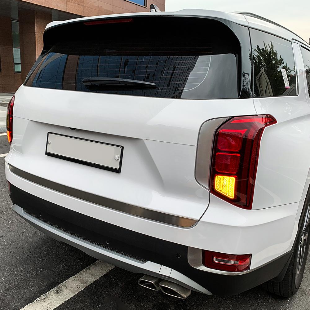 Для Hyundai Palisade 2020-2026 Автомобильная Серебристая Декоративная Накладка на Заднюю Дверь из Нержавеющей Стали Внешние Аксессуары