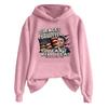 Ladies Fashion Casual Long Sleeve Printed Round Neck Hoodie Pullover Top