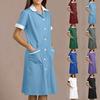 Pharmacy Wear White Lab Coat Female Long Sleeve Nurse Summer Work Clothes Spa Beauty Salon Long Jacket Gown