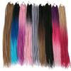 Crochet Braided Long Extension Twist Synthetic Color Block Wig