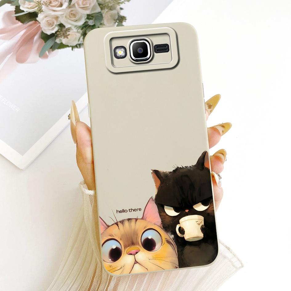 Чехол для Samsung Galaxy J2 Prime Милый Мультяшный Кот Ударопрочный Силиконовый Мягкий Чехол для Samsung J5 Prime On5 2016 G570 G570F Fundas