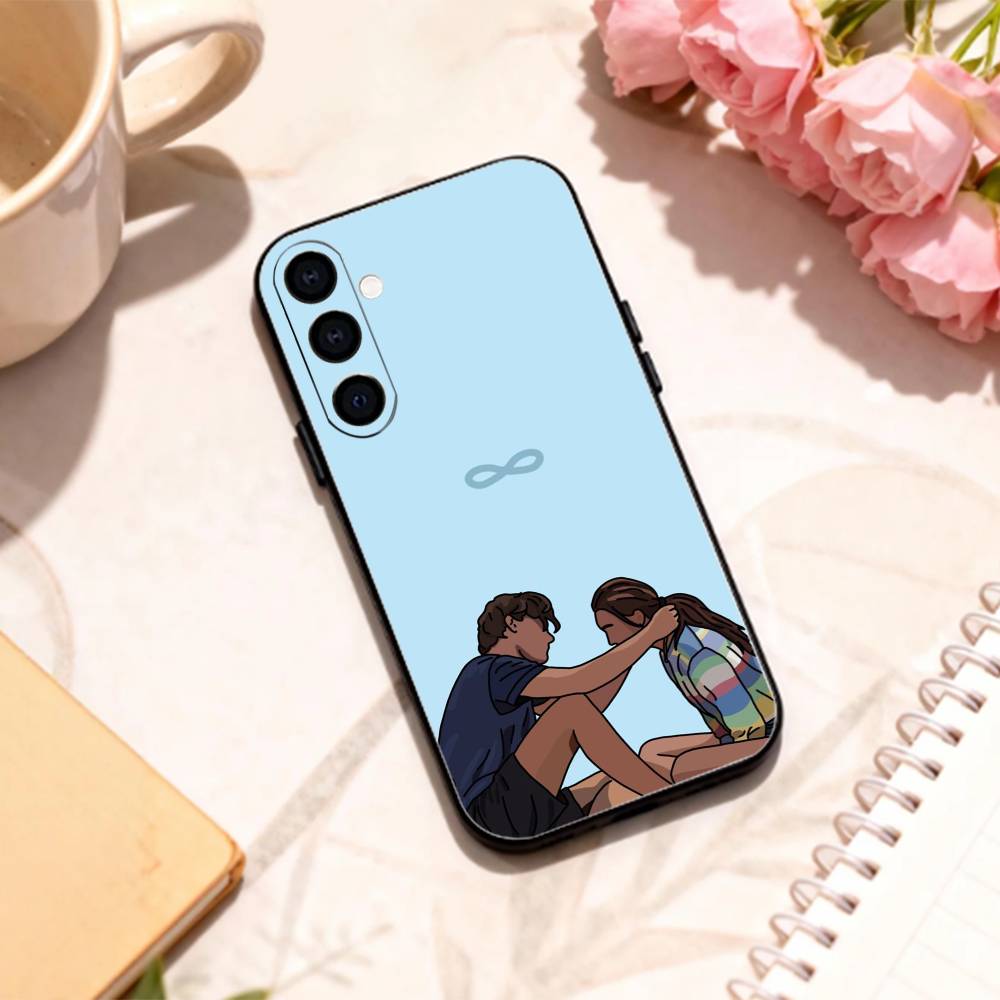 Чехол для телефона T-The S-Summer I Turned Pretty для Samsung Galaxy A73, A72, A71, A70, A53, A52, A51, Других, Мягкий Черный Корпус