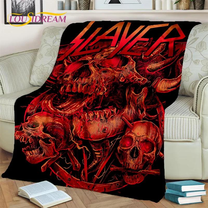Пледы с изображением группы Slayer, Мягкие пледы для дома, спальни, кровати, дивана, пикника, путешествий, офиса, покрывало для отдыха, Детские пледы