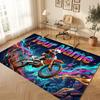 Fantasy Magic Theme Soft Crystal Velvet Rug Custom Name & Text Print Non Slip Floor Rug for Bedroom Living Room
