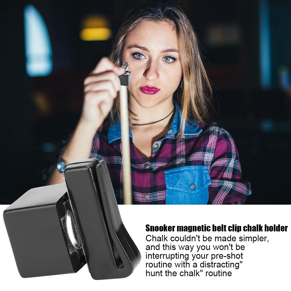 Portable Pool Billiards Cue Chalk Holder Clip Snooker Accessories Tool