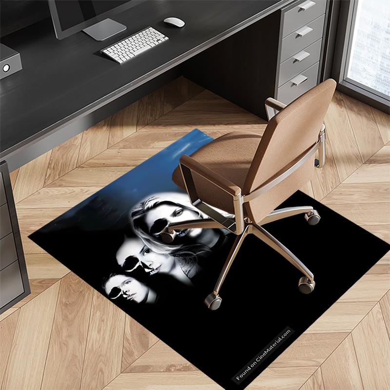 1pc Final Destination Bloodlines1 Print Area Rug - Soft, Washable Non-Slip Indoor Mat for Office Chairs, Living Room, Home Office Decorative Rug