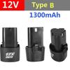 12 В 1300 мАч/1500 мАч литиевая аккумуляторная батарея, аксессуар для электрического инструмента, ручная электрическая дрель, аккумуляторная батарея