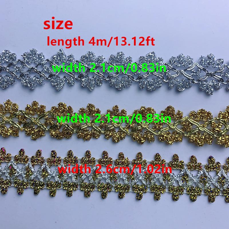 Каждая сумка длиной 4 м/13,12 фута. Суперширокая красочная кружевная шелковая кружевная бейка. Тканевый аксессуар. Идеально подходит для рукоделия, шитья, свадебного домашнего цветочного декора!ация