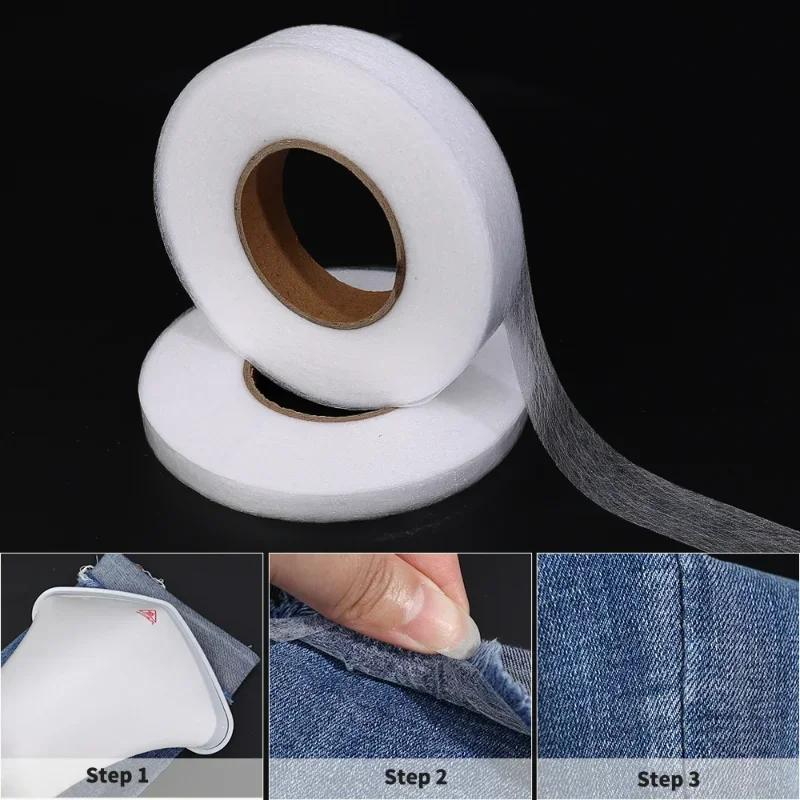 64M Self-Adhesive Pants Hem Tape Edge Shorten Paste Tape Iron On Pants DIY Clothes Length Shorten Household Sewing Accessories