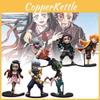 Demon Slayer 6pcs Kamado Nezuko Figurine Anime Model Sculpture Toys Gifts Xmas