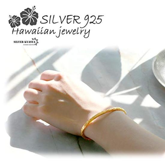 Гавайские украшения золотой браслет из серебра 18 карат тонкий браслет унисекс из серебра 18 карат GP золото серебро 925 пробы плюмерия maile scroll Гавайи Гавайи плоский специальная коробка включена