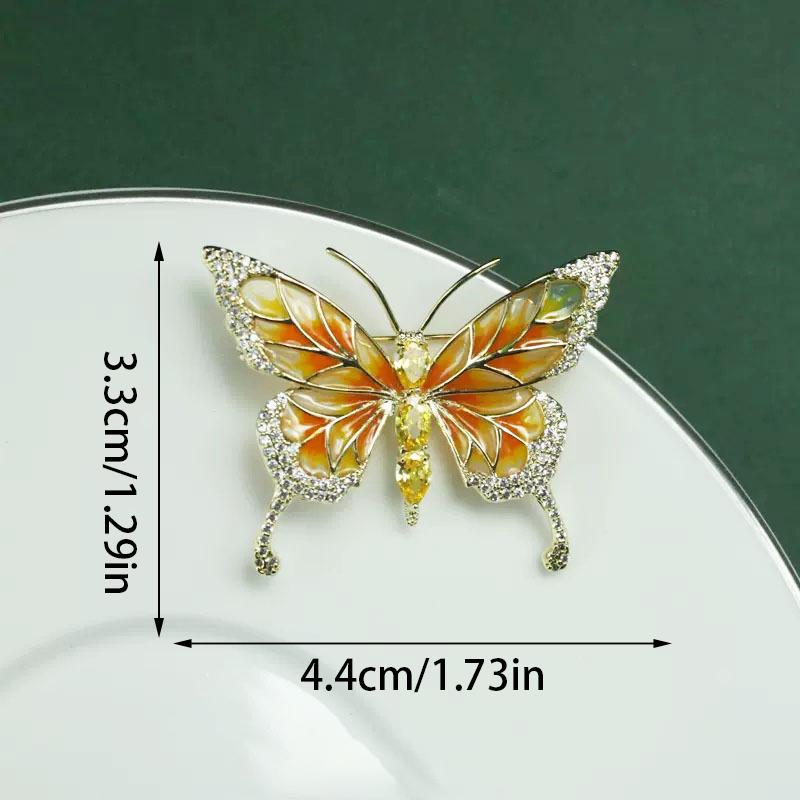 Брошь-бабочка-стрекоза-пчела, насекомое, эмаль, жемчуг, кристалл и стразы, корсажные броши
