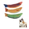 Outop Cat Toys, Fish and Catnip Toys, Popular Cat Toys for Solo Play, Chew Toy, 3-Piece Set (Green, Red, Orange)