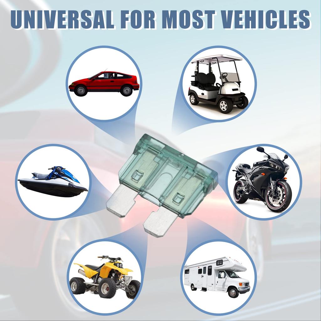 uxcell Предохранитель 1А Миниатюрный стиль Замена предохранителя для автомобиля Автомобиля