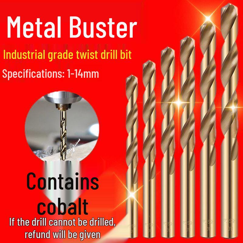 M43 Stainless Steel Twist Drill Bit Set (1-13mm) for Metal and Alloy – Super Hard, Straight Shank