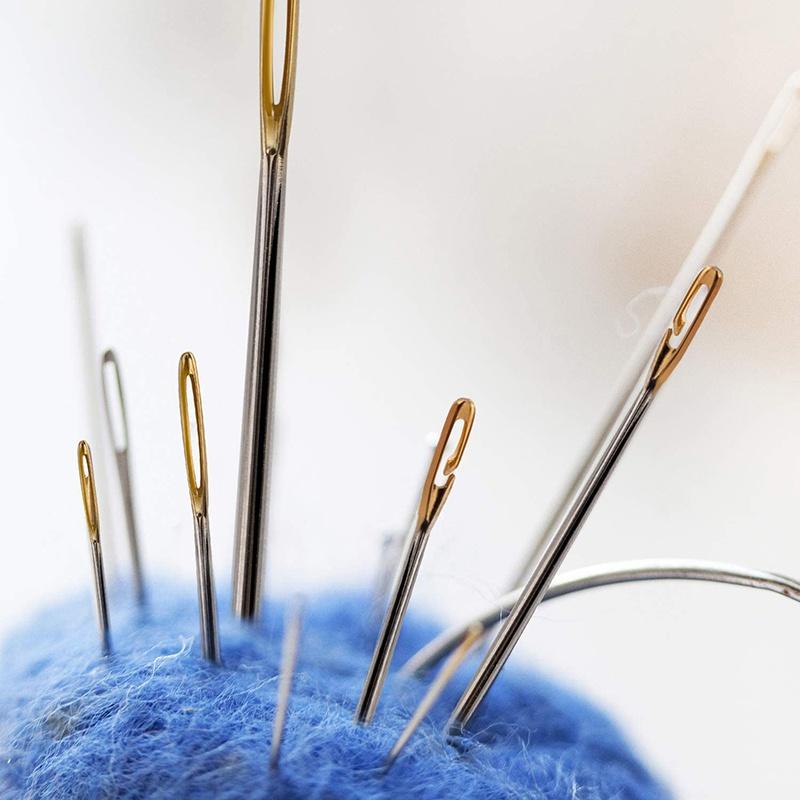 12/36 шт. швейные иглы, многоразмерные боковые отверстия из нержавеющей стали, швейные бытовые ручные инструменты