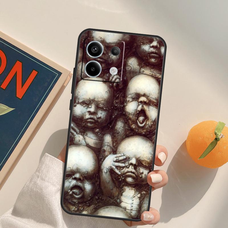 Чехол Hr Giger Li II для Xiaomi Redmi Note 13 Pro 9 10 11 12 14 Pro 10S 11S 12S Redmi 14C 13C 10C 12C