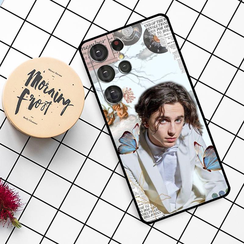 Timothee Chalamet Actor Case For Samsung Galaxy S24 FE S21 S22 S23 S25 Ultra S9 S10 Plus S20 FE S25 FE Phone Cover