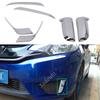 Для Honda Fit Jazz 2014 2015 2016 2017 Автомобильный Кузов Головной Передний Противотуманный Свет Бровь/Накладка Рамка Фонаря Накладка ABS Хром Крышка Накладка на Капот
