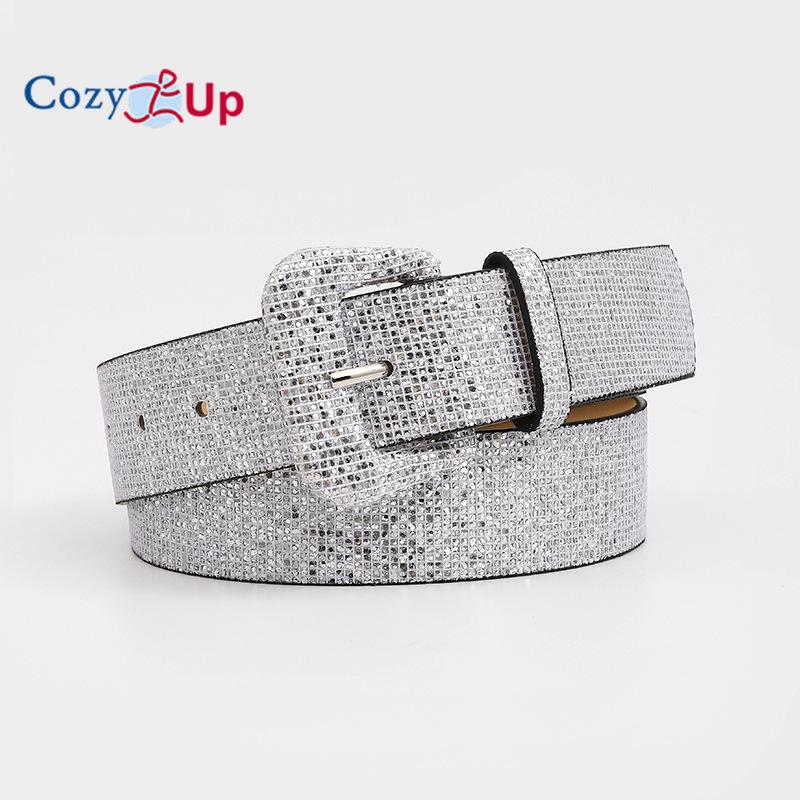 Дамский ретро-стиль с блестками, декоративный пояс, пуховик, зимний широкий пояс для женщин