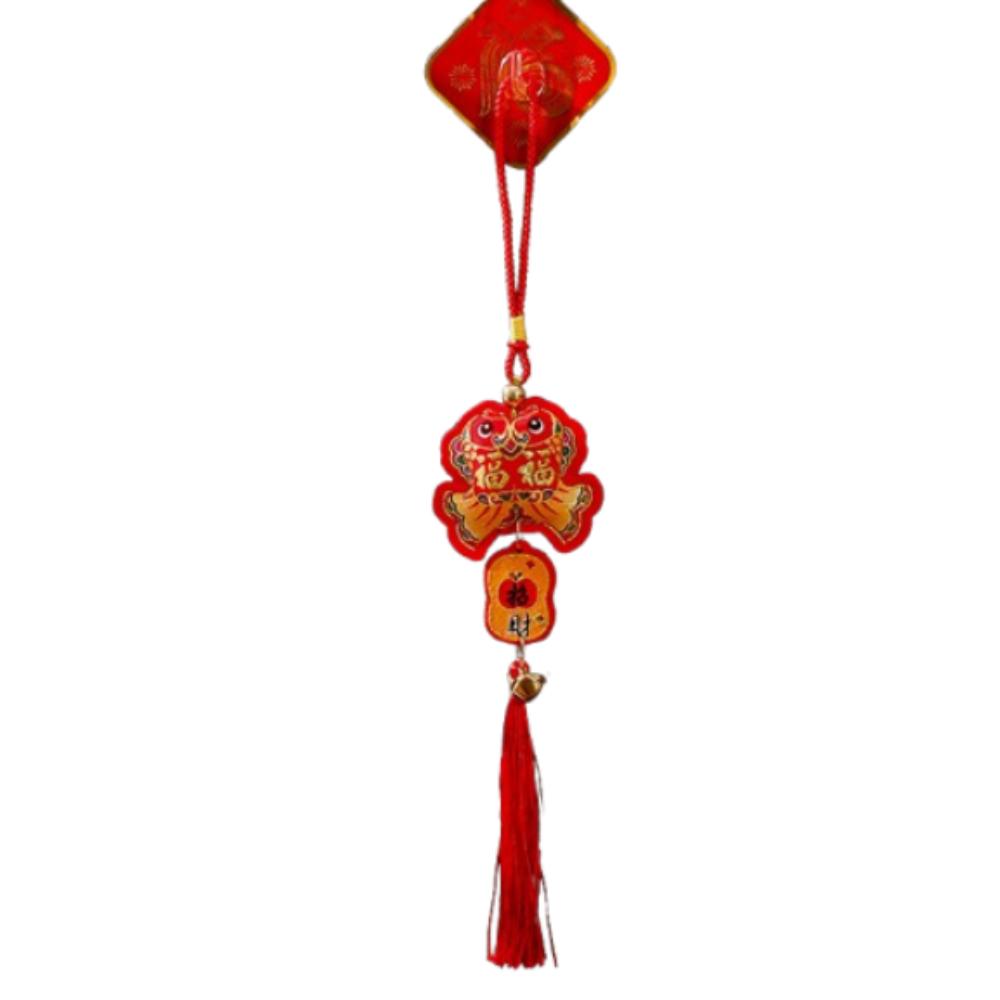 Creative Spring Festival Decoration Pendant Reusable New Year Ornaments Red Lantern String Home