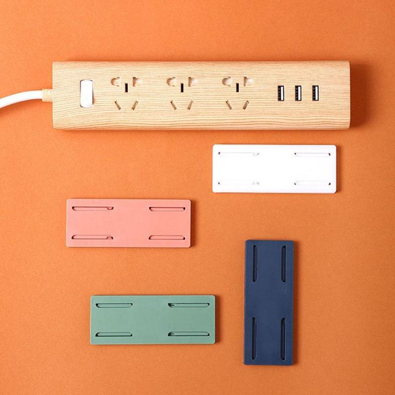 1 шт. самоклеящийся держатель розетки без удара, вилка, наклейка, держатель, настенный фиксатор, держатели, клейкий держатель розетки без дырокола