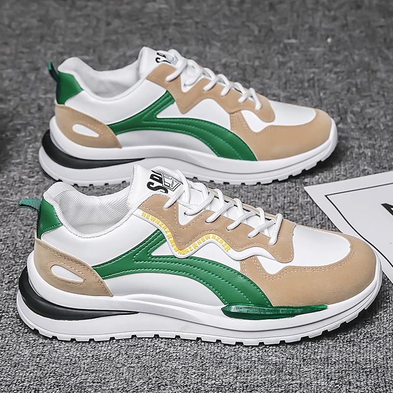 Spring  New Trendy Men's Shoes Breathable Sports Casual Running Youth Shoes Versatile Casual Shoes EVA Sole Rubber Surface