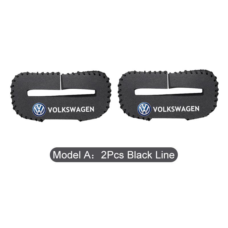 Valve Stems Caps Car Seat Belt Buckle Suede Wear Resistant Protector Cover For Volkswagen VW RLine R Golf Amarok Tiguan Eos Cadd