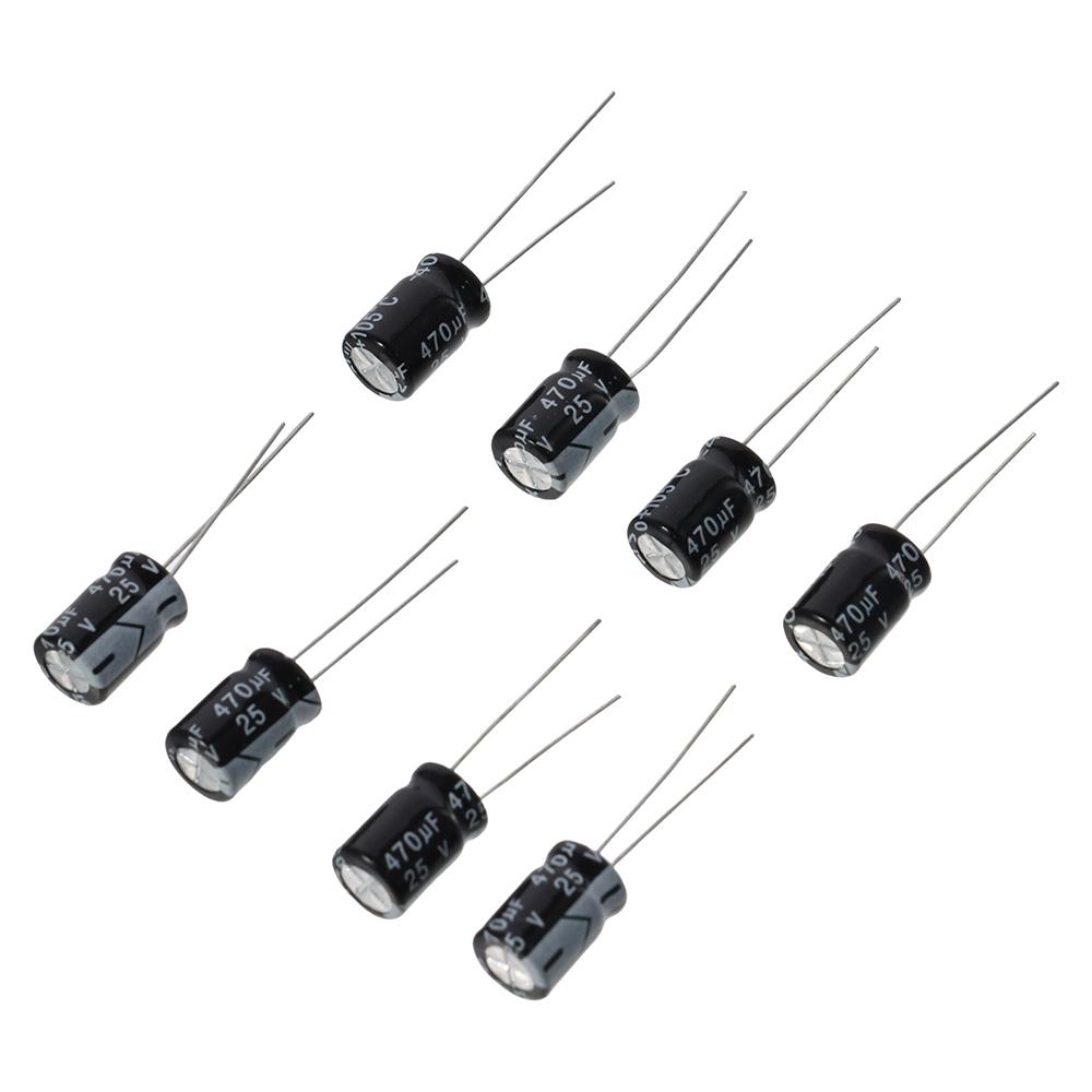 25 В 470 мкФ электролитические конденсаторы алюминиевый поляризованный электролитический конденсатор прочный