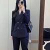 2025 Slim Fit Women's Professional Suit Set - Formal Blazer for College Interviews and Work