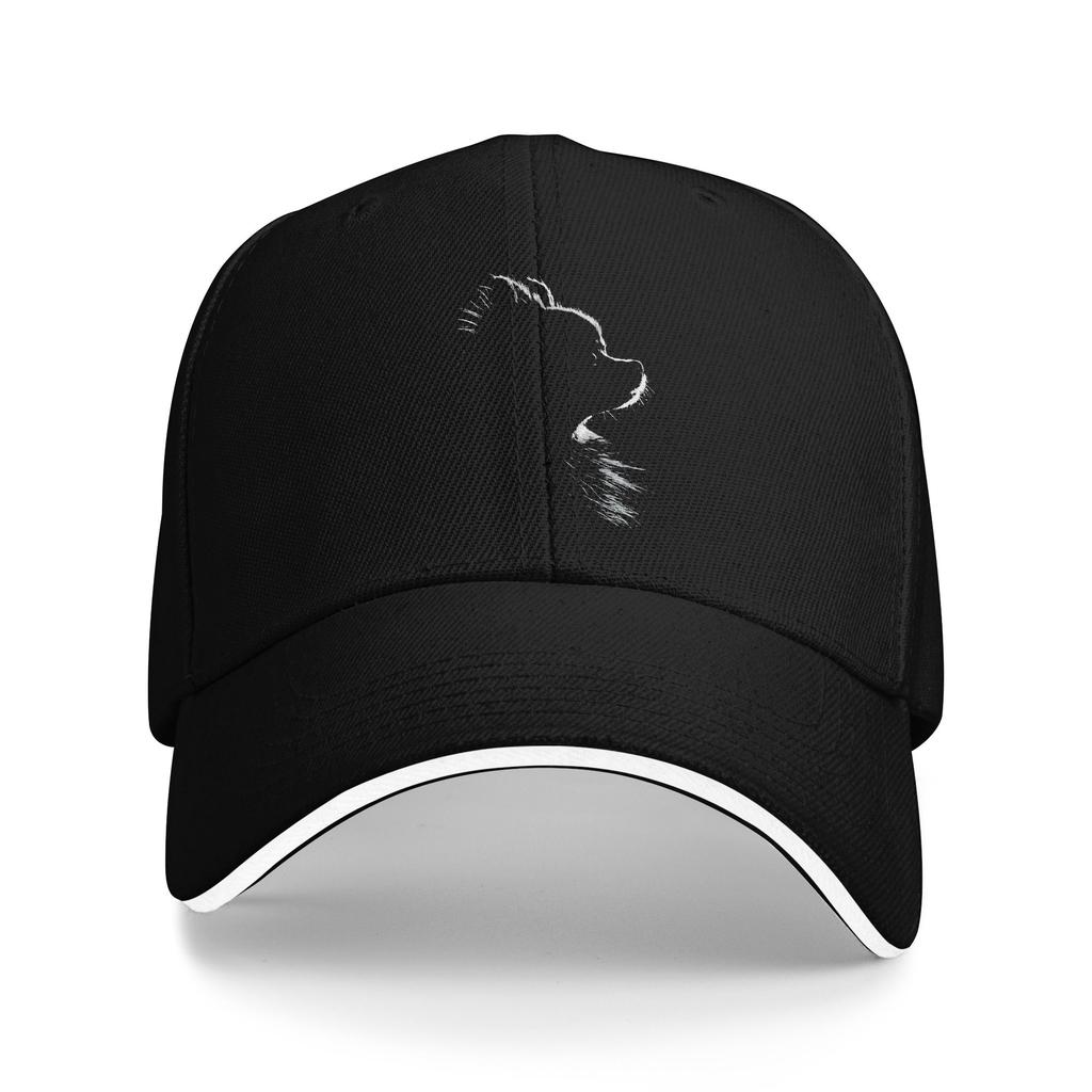 Retro Pomeranian Silhouette Casual Baseball Cap Summer Trucker Hat Sunscreen Outdoor Sports Snapback Cap Men Funny Baseball Caps