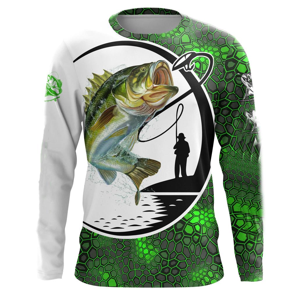 Fishing Pattern 3d Printed Summer Men's/Women's Crew Neck T-Shirt Casual Long Sleeve Oversized Fashion Quality Trend Pullover