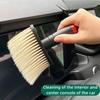 1 шт. Инструменты для детализированной чистки автомобиля Щетка для удаления пыли Щетка для удаления пыли с воздуховыпускного отверстия автомобильного кондиционера Щетка с мягкой щетиной Автоаксессуары