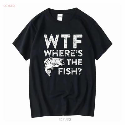 WTF Где_Рыба Футболка Рыбак винтаж Стиранный мужской Удобная дизайнерская одежда мода Мягкий стритвир Дышащий