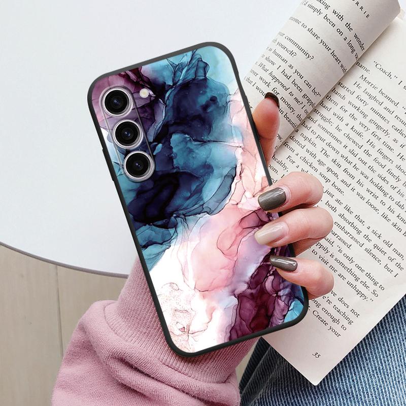 Чехол для Samsung A55 5G Задняя крышка Защитный силиконовый Funda Модный Мраморный Каменный Текстурный Coque для Samsung Galaxy A54 A56 Capa