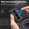 KEYSION Магнитный чехол для телефона Infinix Hot 60i 4G 60 5G Hot 60 Pro Защита камеры со сдвижной крышкой Вертикальная подставка Ударопрочный чехол