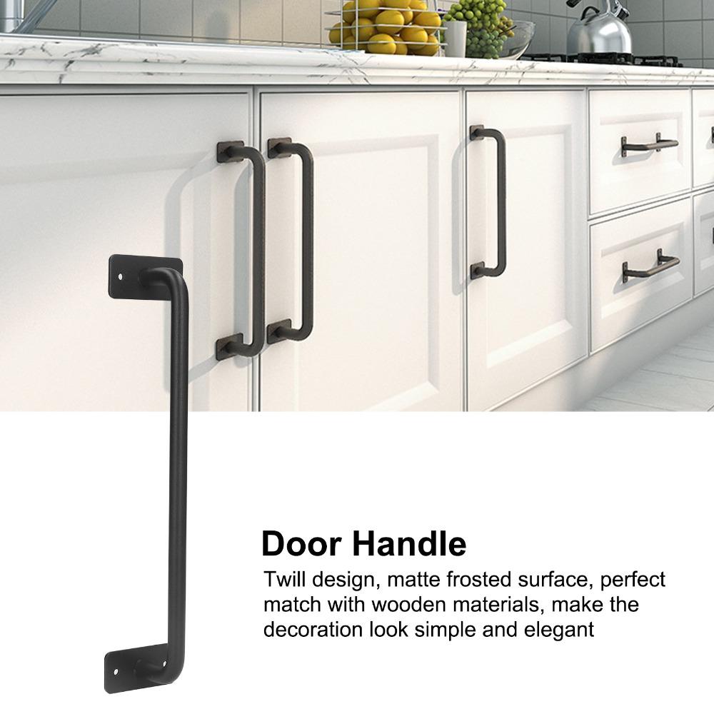 Non-Slip Gate Handle Black Cabinet Pulls Solid Barn Door Handle Garage