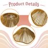 2 Pieces Handwoven Lampshades Paper Rope Lamp Shades for Hotel